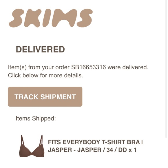 NWOT Skims fits everybody tshirt bra 34DD - Picture 6 of 6